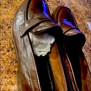 Mens Italian leather loafers